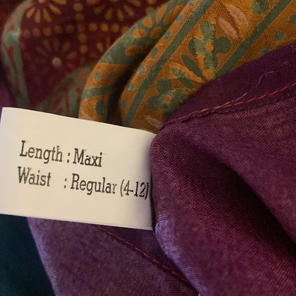 NWT Darn Good Yarn wrap around skirt ankle length Regular size 4-12 - Picture 6 of 7